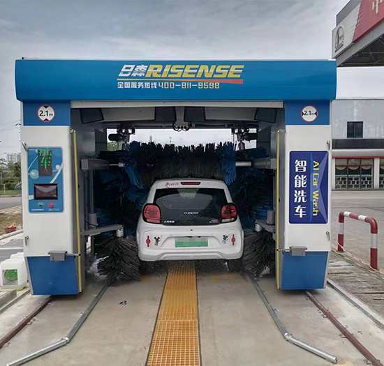 广西中国石化安装日森全自动洗车机