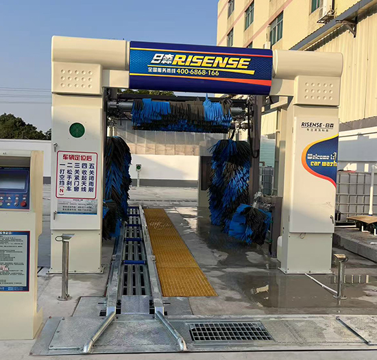 广东加油站安装日森隧道式洗车机