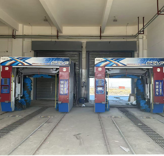 新疆单位安装2台日森无人值守洗车机