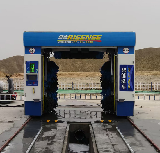 甘肃加油站安装日森无人值守龙门洗车机