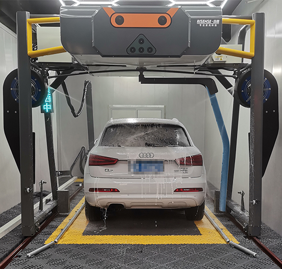 山东洗车店安装日森洗车狗无接触洗车机